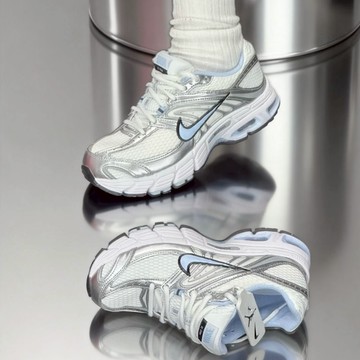 S.G Nike AIR MAX MOTO 2K HQ2056-107 女鞋 白藍銀色 皮革  氣墊 透氣 運動 休閒鞋