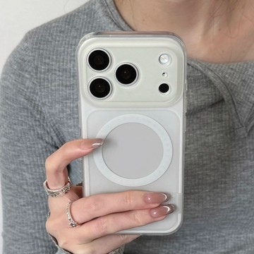 漸變暈染磨砂ins15適用磁吸殼 iphone17手機殼16 15 蘋果防摔保護殼 簡約設計