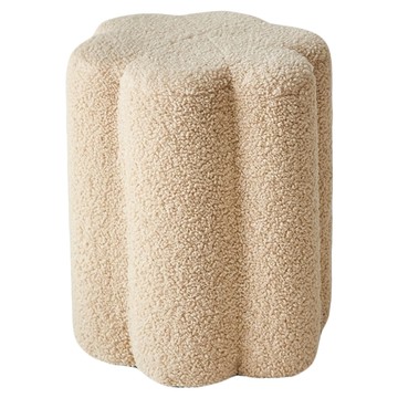 MH 家居 可麗露羊羔絨 化妝椅凳  米色  1個