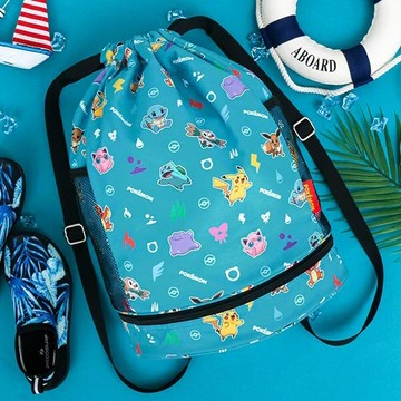 寶可夢 兒童游泳包 PQ032  藍色  中型