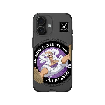 iPhone 16 Clear (相機按鈕) 酷墨灰 - 航海王 One Piece - Gear 5 - 魯夫大笑
