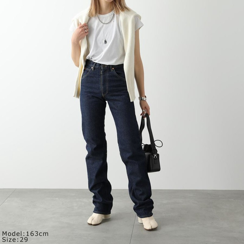 Maison Margiela レディース デニム・ジーパン ◇Maison Margiela◇ カットアウト ハイウエストジーンズ ワイド