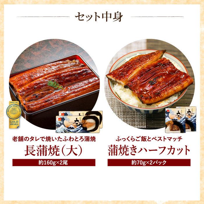 国産うなぎ 蒲焼き 長蒲焼（大）2尾＆カット蒲焼2枚セット お歳暮 鰻 ウナギ プレゼント 贈答 内祝い 贈り物 グルメ 高級 大きめ 送料無料