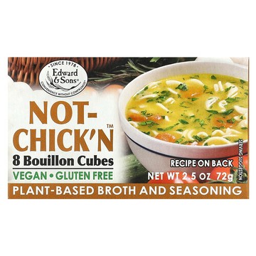Edward & Sons, Not-Chick'n，肉湯塊，8 塊