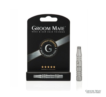Groom Mate Nose & Ear Hair Trimmer 不鏽鋼免電旋刀鼻毛修整器