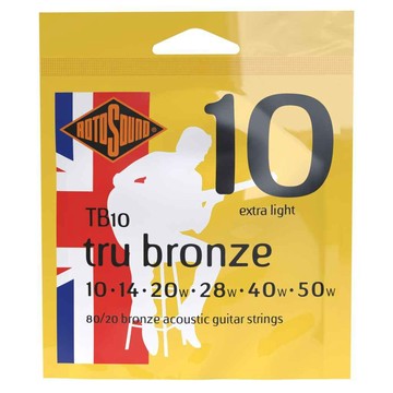 Rotosound Tru Bronze 銅合金 木吉他弦 10-50