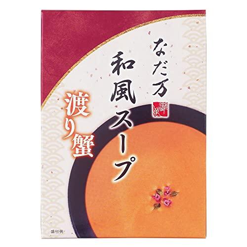 なだ万 和風スープ6種セット(渡り蟹 甘えび 繊維野菜 かぼちゃ 10種の野菜 とうもろこし) 130g×各2箱（計12箱）