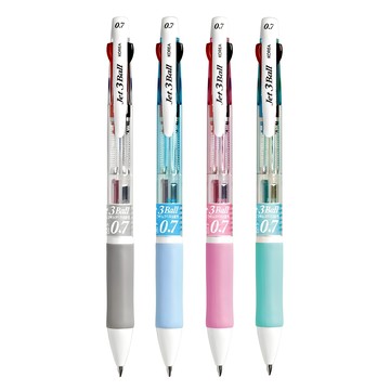 Java Pen Jet 3 Ball 0.7mm 多色原子筆  白色 + 天藍色 + 粉紅色 + 薄荷綠  4支