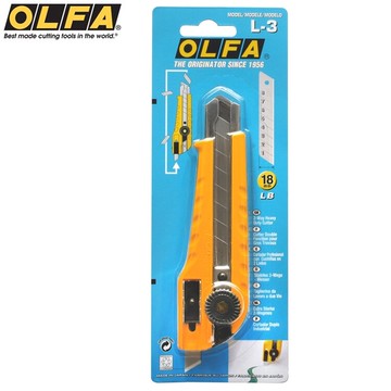 耀您館★日本OLFA大型美工刀L-3(雙向切割功能;手輪鎖定;18mm替刃;日本品番54B)切割刀筆刀【APP下單點數4倍送】