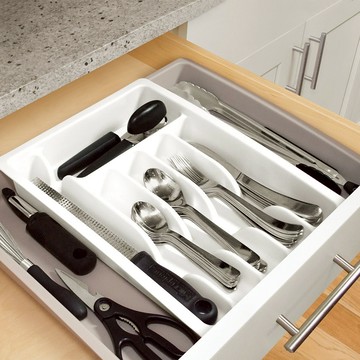 【 好室立家-MeinHaus⁺】廚房 伸縮 抽屜 刀叉 收納盒