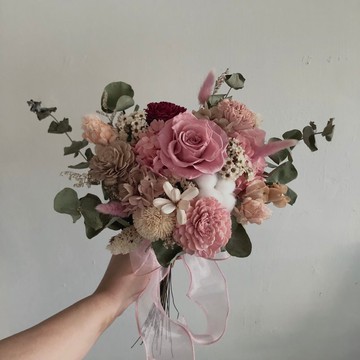 莓果戀人永生乾燥捧花 永生花 乾燥花 登記 新娘捧花 捧花