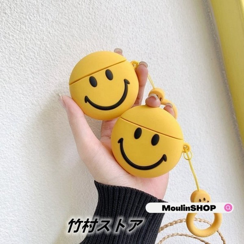 Airpods Pro ケース 韓国 シリコン スマイル ニコ リング シンプル エアポッド エアーポッズ プロ カバー 大人 かわいい おしゃれ イヤホンケース 女性 通販 Lineポイント最大get Lineショッピング