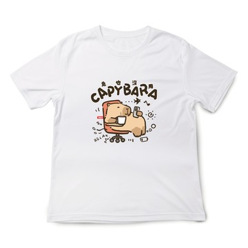 JZ TEE 卡皮巴拉 水豚君-急也沒用 印花短袖T恤