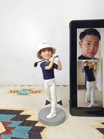 客制化人物公仔 人偶 3D人像畫 似顏繪 定制 高爾夫 生日 紀念