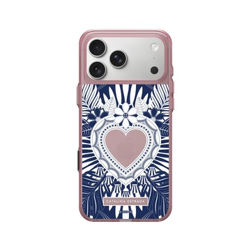 iPhone 17 Pro Max Clear (相機按鈕) 晶醺玫 - Catalina Estrada - Blue Heart