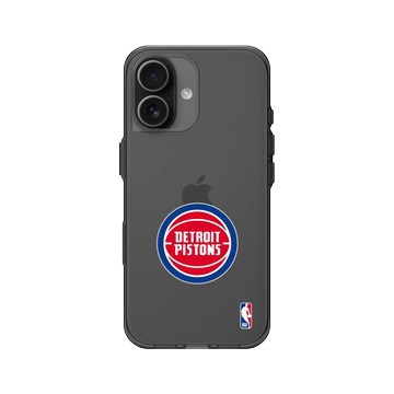 iPhone 17 Clear (相機按鈕) 酷墨灰 - NBA - Logo-底特律活塞 Detroit Pistons