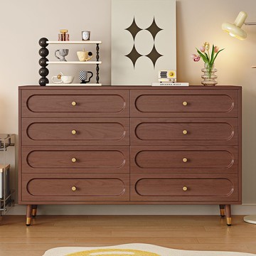 免運 附發票 斗櫃 實木斗櫃客廳收納櫃一體靠墻置物櫃餐邊櫃小戶型臥室床尾儲物櫃子S067快速出貨