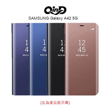 QinD SAMSUNG Galaxy A42 5G 透視皮套