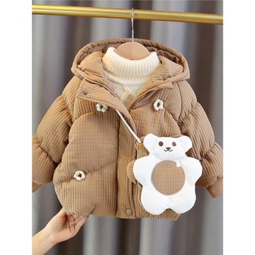 2025冬季新款女寶寶加厚棉服外套小女孩韓版洋氣可愛棉衣外套棉襖