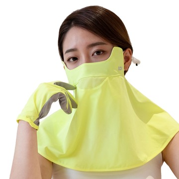 HOII 刺繡貓型蒙面俠3色任選1 UPF50+抗UV防曬涼感先進光學機能布