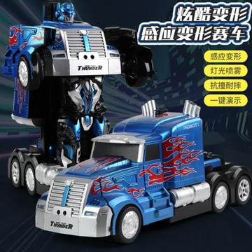 跨境手勢感應變形遙控車擎天機器人金剛男孩兒童玩具暑假送禮廠家