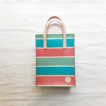 如是著物｜植鞣革紙袋包 袋口拉鍊 茄芷袋傳統三色 裸包