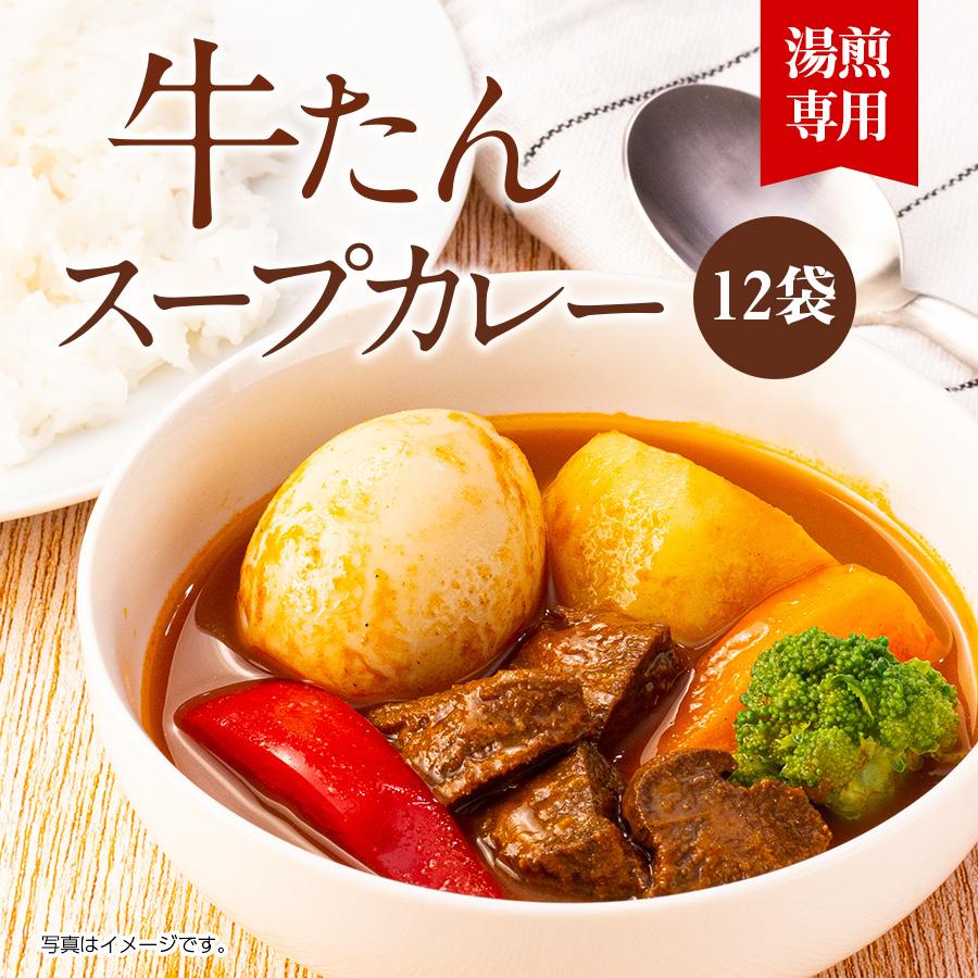 牛タン スープカレー 250g×12袋 12人前 レトルト 食品 湯煎 非常食 送料無料●牛たんスープカレー250g×12袋●k-07