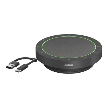 Jabra Speak2 55 可攜式全雙工會議藍牙揚聲器 360度全指向收音 適用於Microsoft Teams和Zoom  1台  黑色