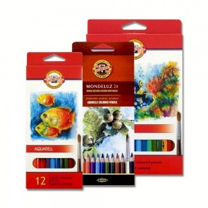 普思AP 【KOH-I-NOOR】水溶性色鉛筆(紙盒)套組24色 K3718