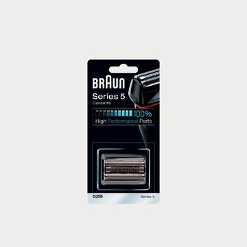 BRAUN 52B 刀頭刀網組(黑)
