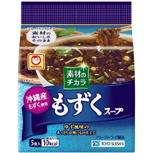 東洋水産 マルちゃん 素材のチカラ 沖縄産もずくスープ 5食×6入