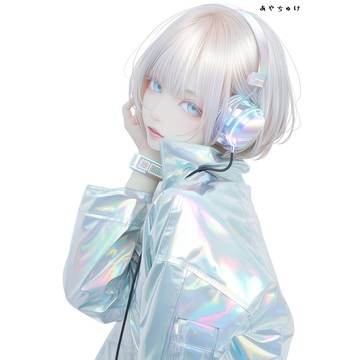 【5 月新品 3】07-124-0038 人物貼紙 賽博龐克風格