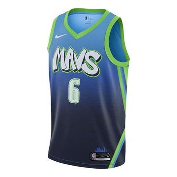 Nike NBA Basketball Sports Jersey SW Fan Edition Dallas Mavericks 6 Blue