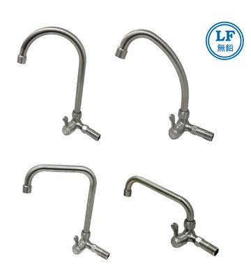 LF無鉛認證 304不鏽鋼壁式單冷水龍頭【領券滿額再折千11/30止】