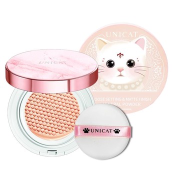 12hr專業定妝組  買3.0 自動校色 保濕氣墊粉餅 送新品貓咪蜜粉【UNICAT變臉貓】
