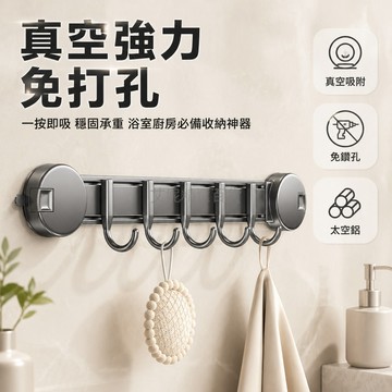 台灣出貨✨ 真空強力吸盤掛鉤 免打孔壁掛收納鉤 浴室門後置物架 可移動吸盤勾 廚房衛浴掛勾 承重力強壁貼 創意家居整理