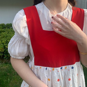 打底T恤 輕薄上衣透視 設計感 短袖半 袖泡泡袖 輕薄寬松 夏新