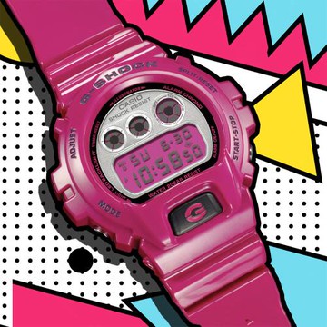 CASIO G-SHOCK  經典復刻 鮮豔色彩電子腕錶 DW-6900RCS-4