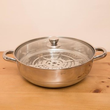 將將好餐廚 不銹鋼蒸火鍋34公分