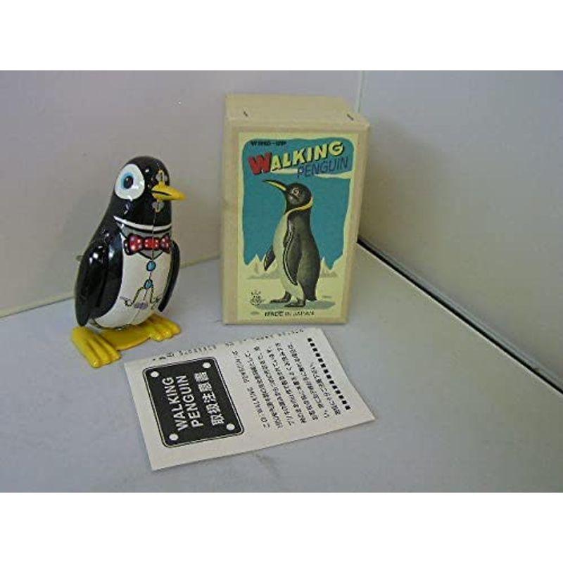 昭和レトロ ＴＯＹＳ ＣＬＵＢ ブリキ・ゼンマイ ウォーキングペンギン ブラック 日本製