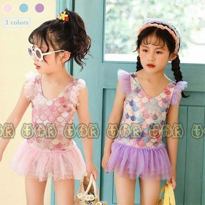 女児 水着 ワンピース マーメイド 子供 水泳服 スイムウェア ワンピース水着 キッズ スイミング ２歳 ３歳 おしゃれ 水着ワンピース 人魚 ４歳