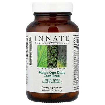 Innate Response Formulas, 男性每日一片，無鐵，60 片。