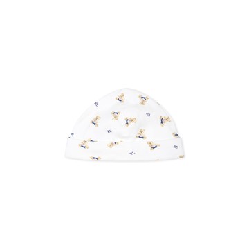 Ralph Lauren White Hat For Babyboy With Bears