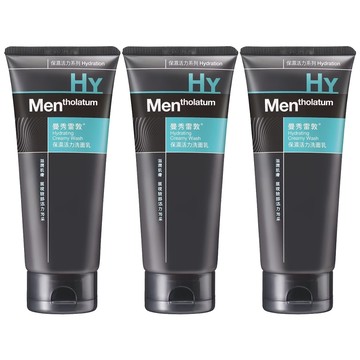 MENTHOLATUM 曼秀雷敦 男士保濕活力洗面乳 - 潤澤肌膚 展現活力光采 溫和潔淨  100g  3條