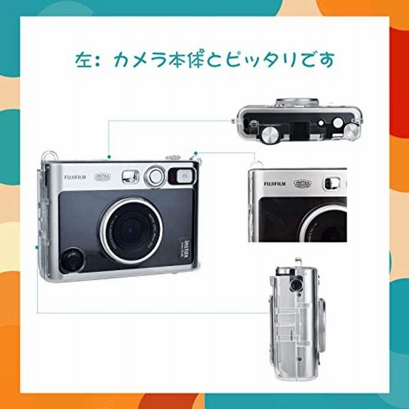 ふるさと割】【ふるさと割】HIYQIN チェキケース,FUJIFILM Instax Mini Evo カメラバッグ カメラ保護ケース Instax  Mini Evo インスタントカメラ