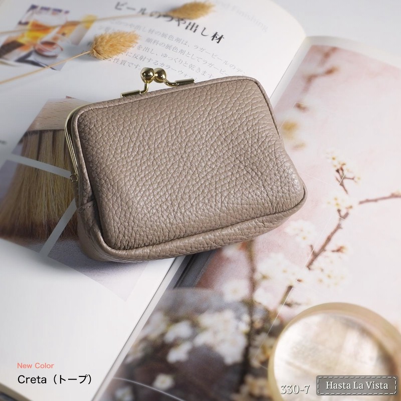 本革 がま口 財布 レディース コンパクト シュリンク ミニ財布