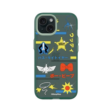 iPhone 15 Clear 憂墨綠 - 迪士尼-玩具總動員 Toy Story - 玩具總動員 - 徽章