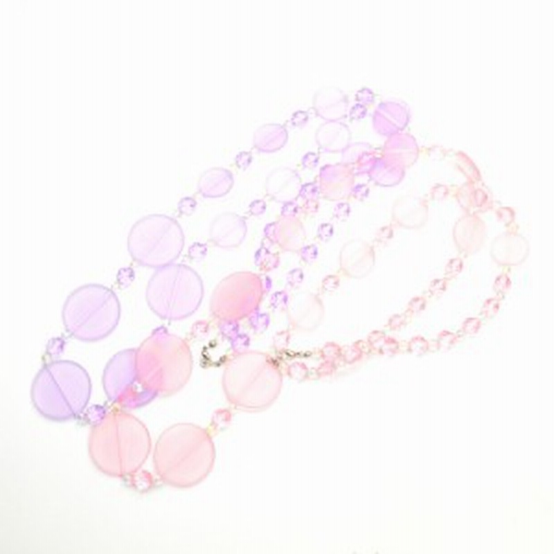 ネックレス クリアガラスビーズネックレス 夏 デザインネックレス 可愛いネックレス ロングネックレス P30 Sne476 通販 Lineポイント最大1 0 Get Lineショッピング