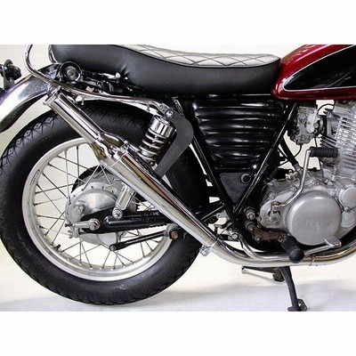 sr400 トランペットマフラー　社外メーカー不明 モーターロック SR400/500 SR400/500用 FLAKES トランペット