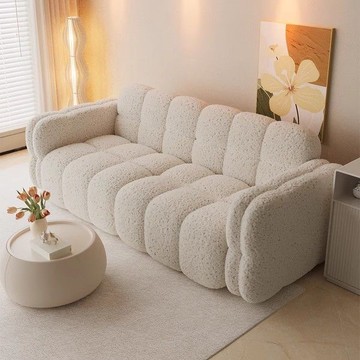 免運/公司貨 沙發 沙發床  布藝沙發客廳臥室家用單雙人棉花糖出租房直排沙發2025新款小戶型 可開發票 全館五折 工廠現貨直銷 新品特價 z10301